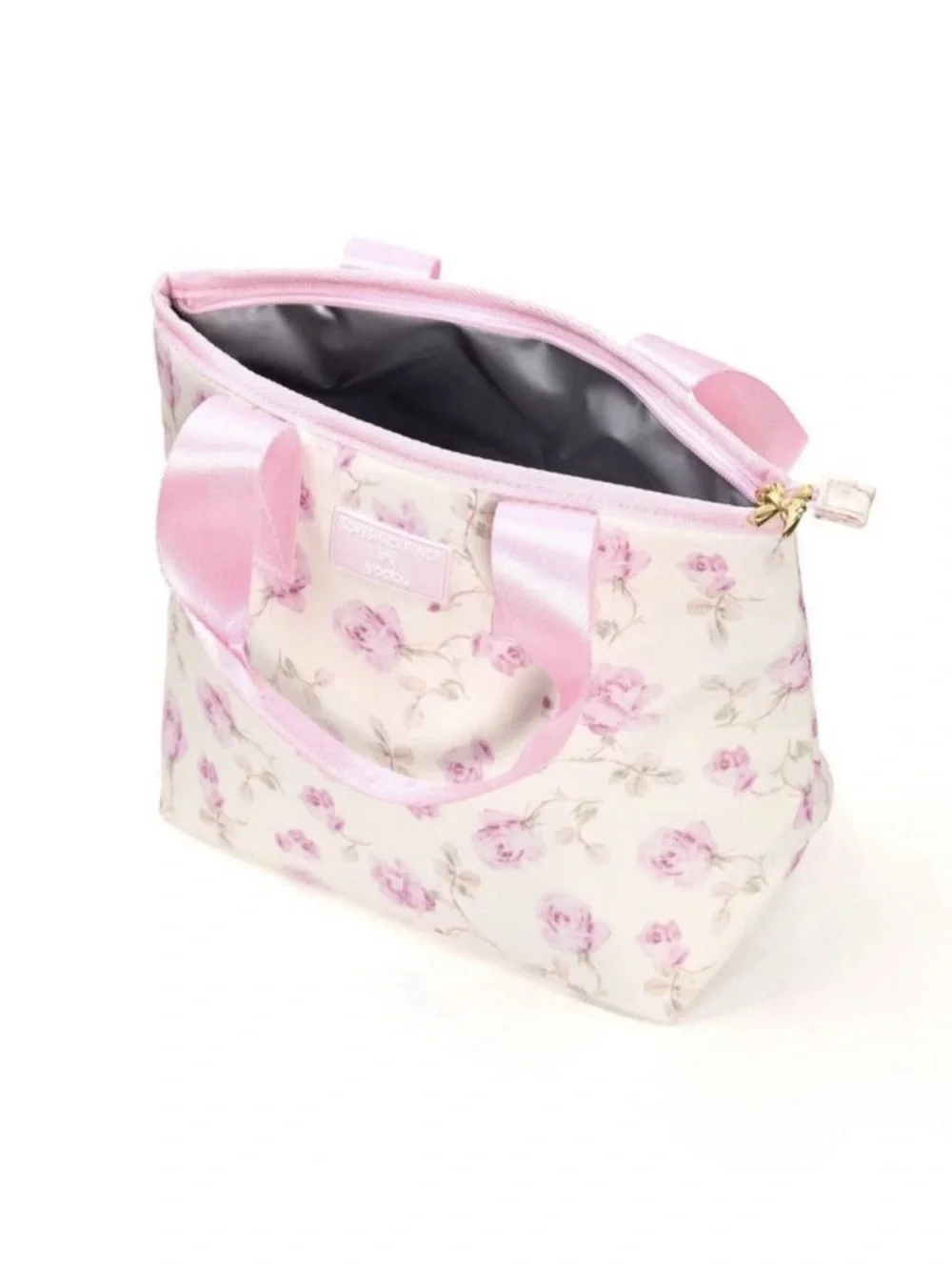 NWT LoveShackFancy x Target Ribbon Rosa Floral Lunch Bag Sterling Dusk